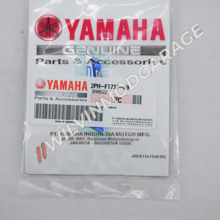 Yamaha 2PH-F1737-00 Blue Core Emblem Logo Small Made in Indonesia