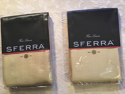 SFERRA King Pillow Sham Matelasse Set of 2 DELLO COTTON Made in Italy NEW