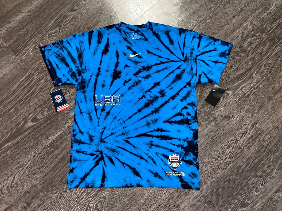 Nike USA Basketball シャツ　XL Nike Team USA Basketball Olympics Courtside Tie-Dye T-Shirt