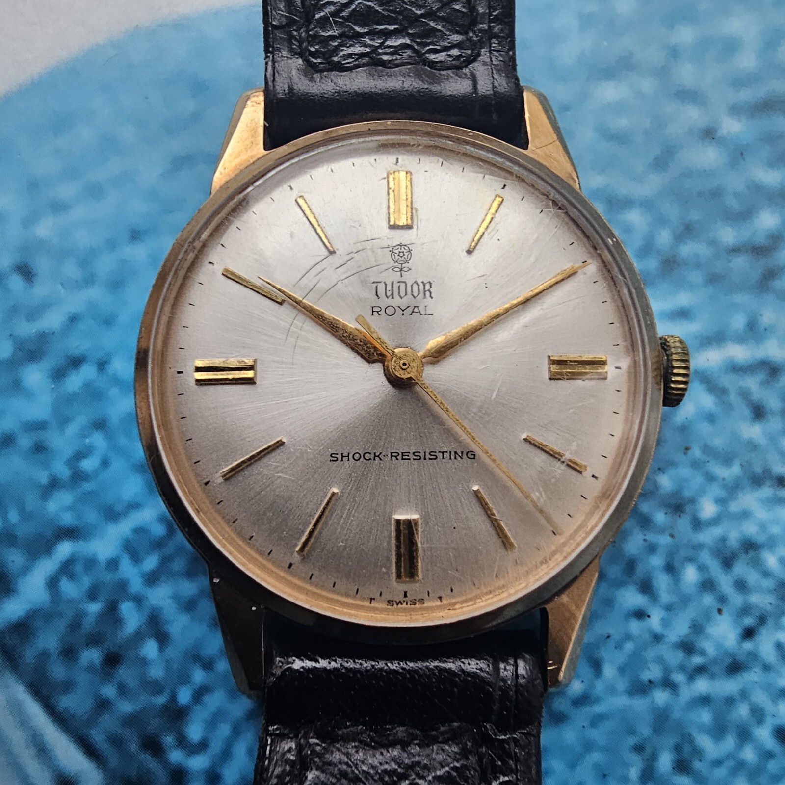 Vintage 9k Solid Gold Tudor Royal HandWinding Men's Watch 9ct eBay