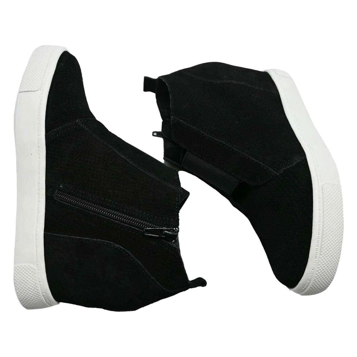 Steve Madden Women s WAVERY Suede Wedge Sneakers eBay