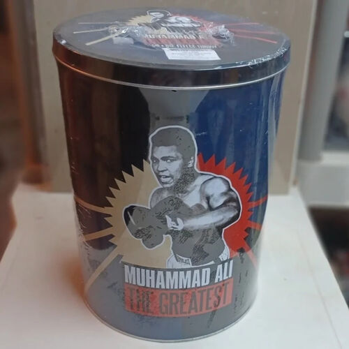 Muhammad Ali Vlies 50x60 Wurf Sammlerstück Dose Vandor - Bild 1 von 3