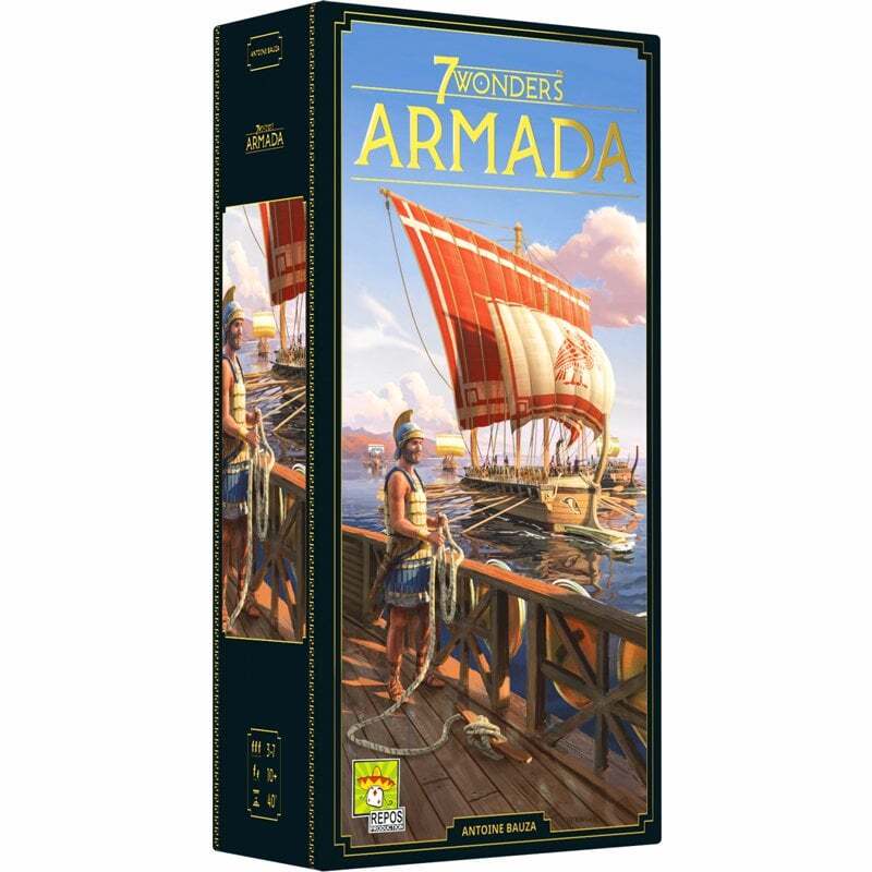 7 Wonders Édition 2020 Armada jeu de société d'extension avec navires en plastique