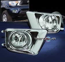 For 2012-2015 Toyota Tacoma Truck Bumper Fog Light Wchrome Coverharnessswitch