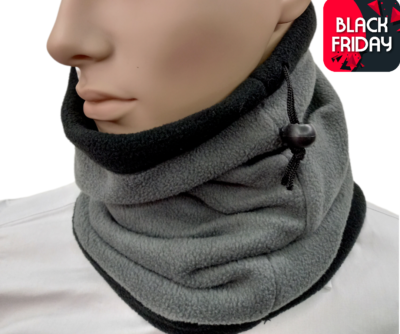 Sciarpa uomo scaldacollo invernale pile tubolare vintage sci moto