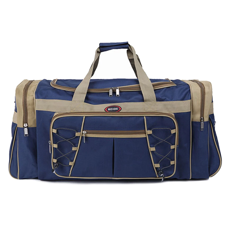 Bolsa de viagem dobrável 72L grande para homens mulheres bolsa de fim de semana com alça - Imagem 3 de 4