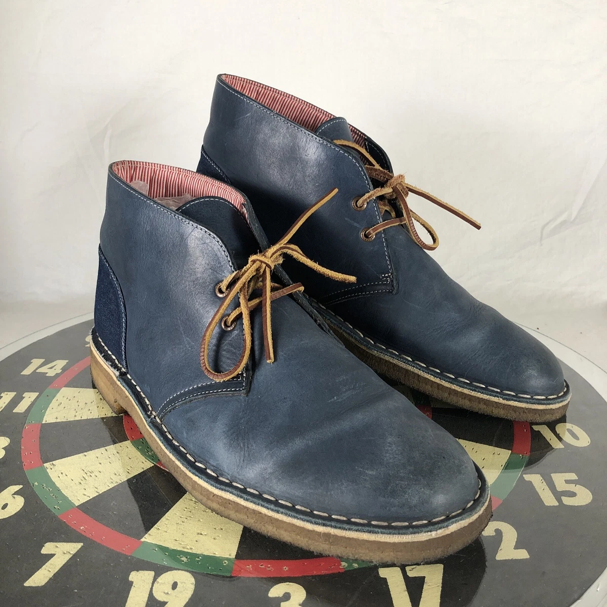 Clarks Originals x Supply Desert Boot Blue Leather Shoes Men 13 | eBay