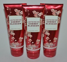 3 NEW BATH  BODY WORKS JAPANESE CHERRY BLOSSOM ULTIMATE CREAM HAND LOTION 8 OZ