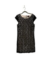 R & K Originals Black Lace Overlay Dress Pre Owned Size 12