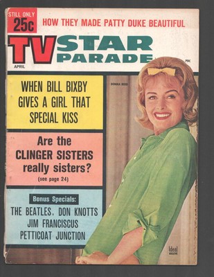MAG: TV Star Parade Magazine 4/1964-Donna Reed cover-Beatles-Don Knotts-Bill ...