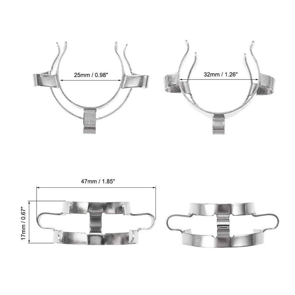 2x Gelenk Clip Labor Klemme für Glas Kegelgelenk Labor verbinder 29/32mm 29/42mm - Bild 4 von 4