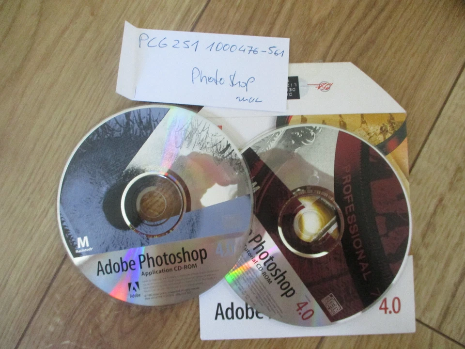 Vintage,CD,Software Adobe Photoshop 4.0 Apple Macintosh - Bild 2 von 3