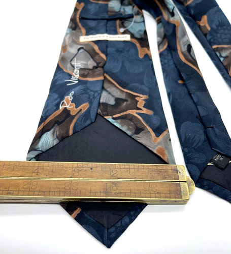 ROBERT DASKAL PINTADO A MANO ARTE DISEÑADOR TRAJE CORBATA CORBATA ENVÍO GRATUITO - Imagen 5 de 5