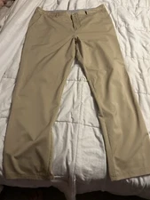 Champion Men’s Size 38 x 30 Khaki Performance Tech Golf Pants Casual Dress