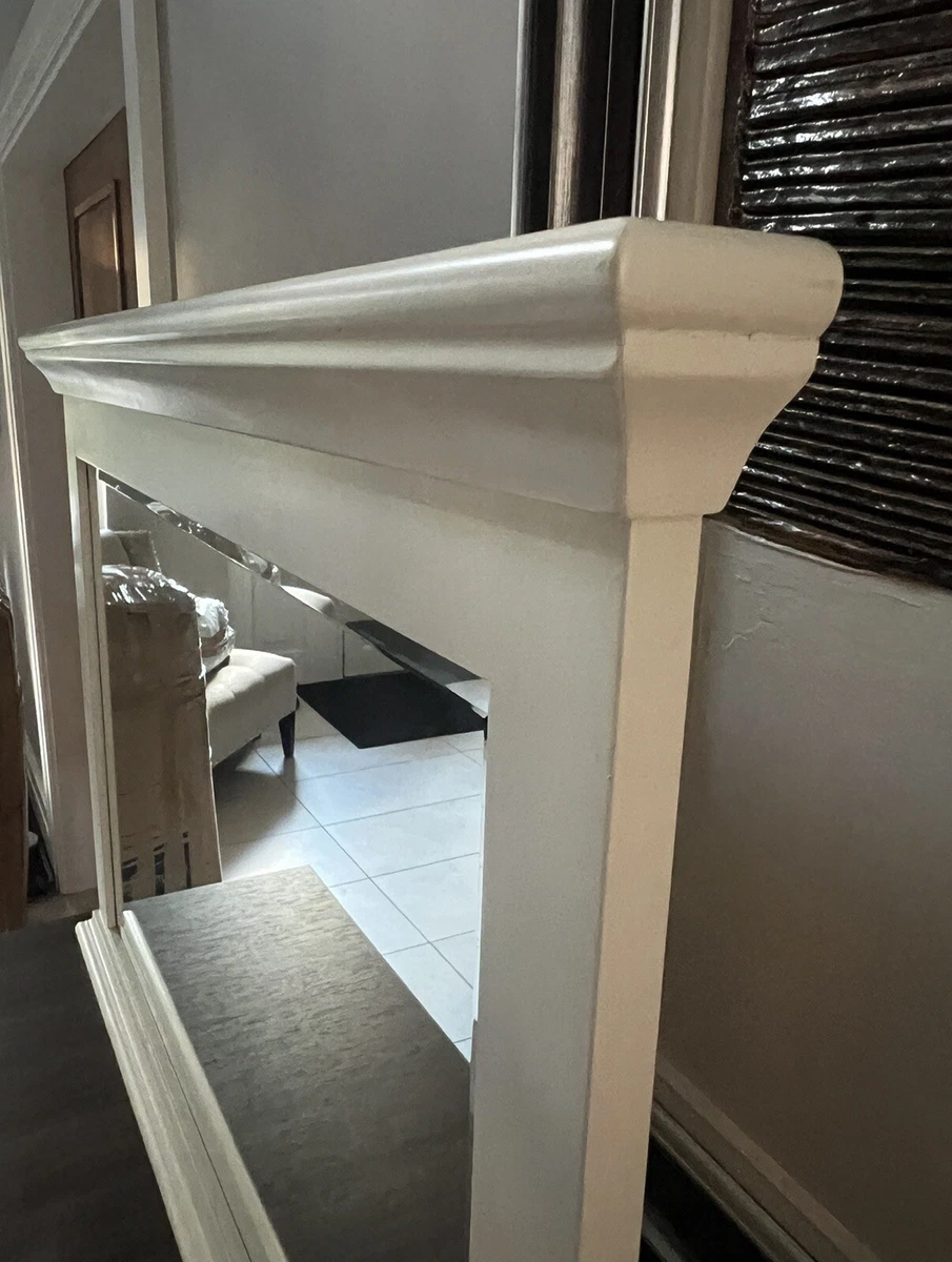 Gallery image 3 for Stunning French Provincial-Style White Framed Rectangular Mirror