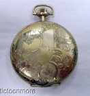 Hunter Case Pocket Watch 1922 Border Dial Antique Elgin Grade 301 Model 2 12s
