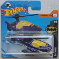 Hot Wheels Batman Batcopter Violettmetallic/Gelb Hubschrauber Neu/Ovp Dc Comics