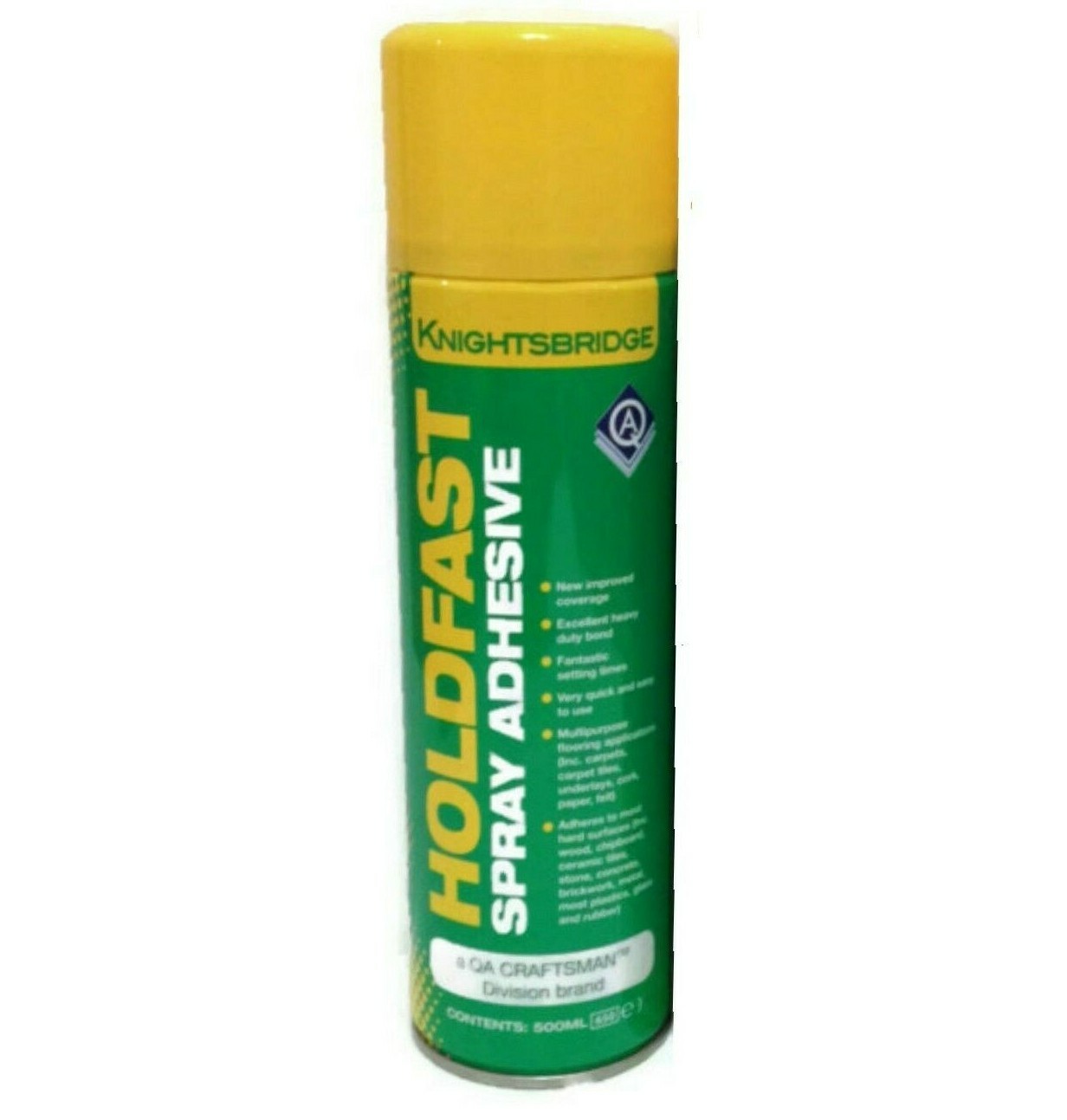 Hold Fast Carpet Contact Adhesive Spray Glue Heavy Duty Aerosol 500ml