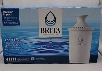 Brita Standard Water Filter Replacements Model 0B03 4-Pack New