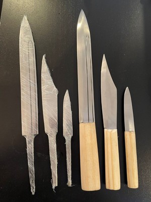 Handgemachtes Viking Custom Seax 3-teiliges Set Dark Age Battle Ready Seax...