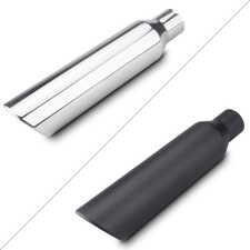 Stainless Steel Exhaust Tip Angle Cut 2.5 Inlet 4 Outlet 18 Overall Length Stainless Steel Exhaust Tip Angle Cut 2.5 Inlet 4 Outlet 18 Overall Length
