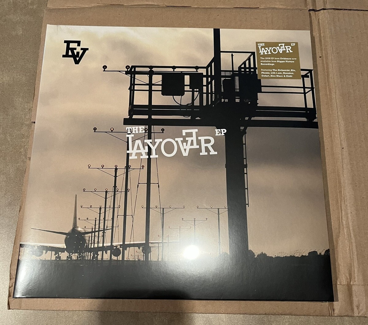 Evidence The Layover EP Tan Vinyl LE200 Copies w/ Deluxe