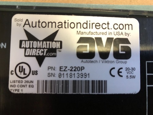 Automation Direct EZ-220P Operator Interface Panel. New Unit. - Picture 3 of 5