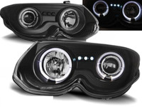 Scheinwerfer Paar Chrysler 300M 99-04 Angel Eyes Schwarz