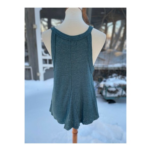 Free People We The Free Crush On You Tank Sea Spirit Sz XS V Neck Flowy NWT - Picture 4 of 10