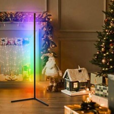 2-pack Rgbcw Corner Floor Lamps Led Ambient Lighting For Living Room Bedroom