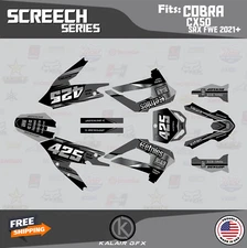 Graphics Kit for COBRA CX50 SRX FWE 2021 Screech - SMOKE
