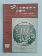 Dramaturgische Bl&auml;tter