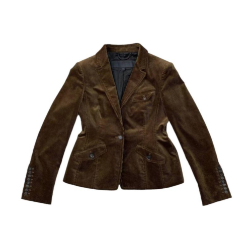 Burberry Prorsum Black Label Corduroy Blazer Womens Jacket Brown Size ...