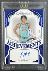 JA MORANT 2024-25 PANINI FLAWLESS ACHIEVEMENTS ON-CARD AUTO BLUE 4/8 GRIZZLIES