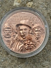 2024 Wild West Cook Islands $1 50g Copper In Capsule Limited Mintage