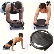 Fitness Sliding Discs with Wheels – Multifunctional Core Workout Board for Home