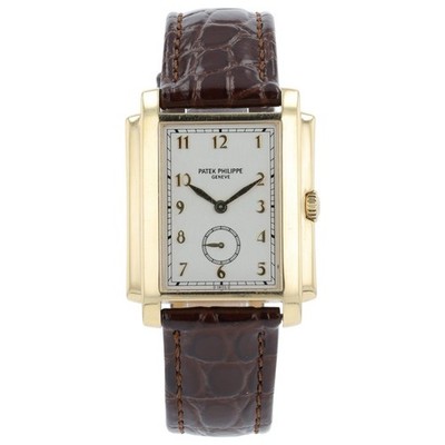 Patek Philippe Gondolo Silver Dial 18k Yellow Gold 30x38mm Manual Wind Mens 5024