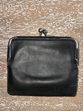 Vintage Coach Leather Wallet Kiss Lock Coin Pouch Bonnie Cashin