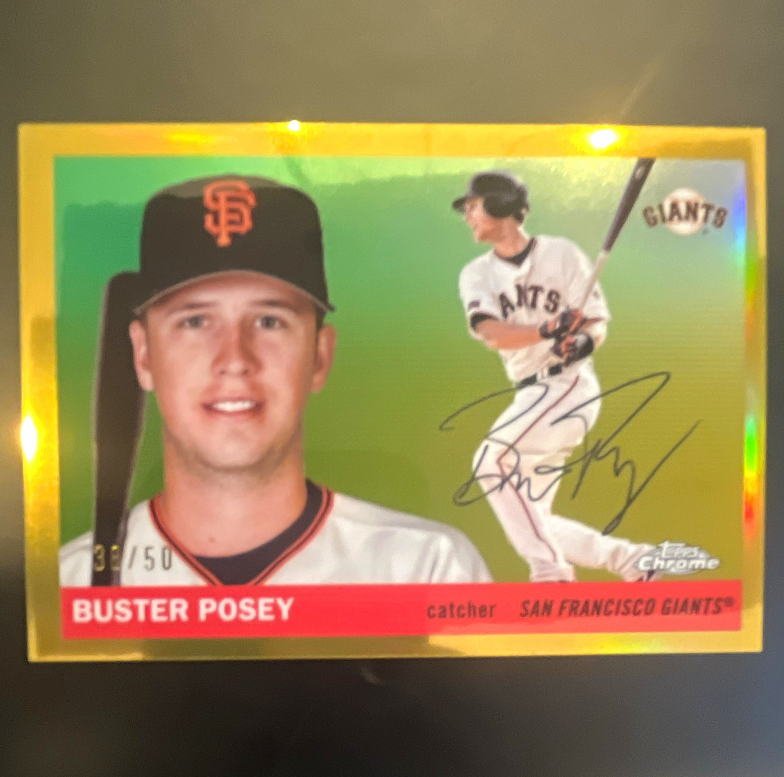 2025 Topps Chrome Platinum  #500 Gold Buster Posey /50💎💎💎🔥🔥🔥