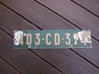 FRENCH DIPLOMATIC CORPS NATO LICENCE PLATE .NUMMERNSCHILD.