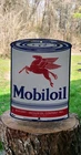 Mobiloil Porcelain Sign Vintage gas oil Lube Petro pump Peggy Pegasus Mobil