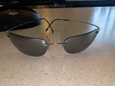 SILHOUETTE VINTAGE M 8562 Rimless Sunglasses With Case