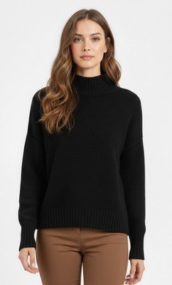 Free People Afterglow Mock Neck Women's Sweater - Jet Black  SP