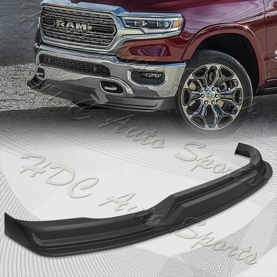 For 2019-2024 Dodge Ram 1500 Truck Black Front Lower Bumper Lip Splitter Spoiler - Image 1 of 4