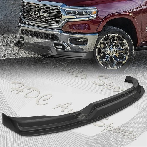 For 2019-2024 Dodge Ram 1500 Truck Black Front Lower Bumper Lip Splitter Spoiler