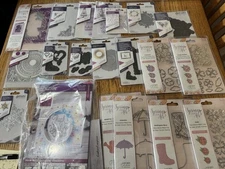 Gemini Crafters Companion embossing folders Dies Stamps Card Making Huge Lot