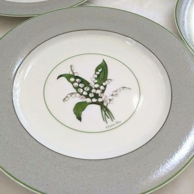 Christian Dior MILLY LA FORET Dinner Plate 4 Set 27cm Lily of the