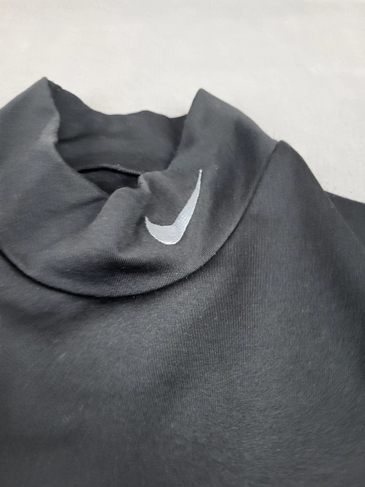 Nike Pro Combat Shirt Mens Medium Black Lightweight Stretch Performance Dri-Fit - Image 3 of 4