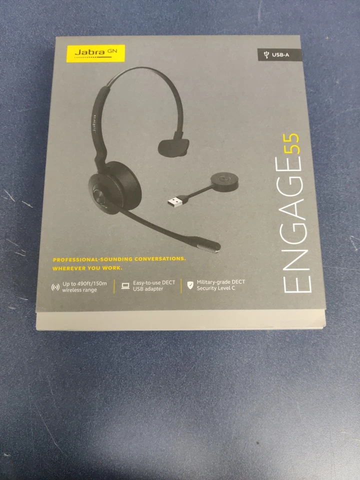 Jabra Engage 55 Mono USB-A MS Wireless Headset PN 9553-410-125 Brand New  - Image 3 of 3