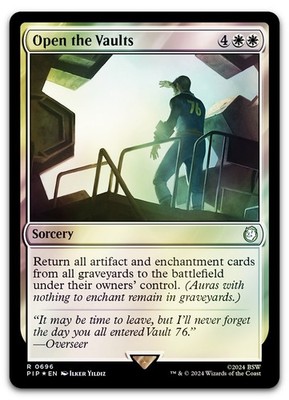 Open the Vaults (Surge Foil) #696 (NM) Fallout PIP Magic MTG